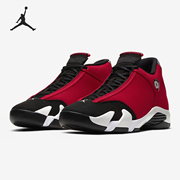 Nike/耐克男子 AIR JORDAN AJ14 高帮运动黑红篮球鞋 487471