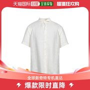 香港直邮潮奢emporioarmani安普里奥阿玛尼男士亚麻衬衫