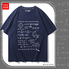 物理公式短袖T恤 终极答案42生命起源答案理工科概论手稿纯棉男女