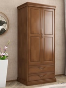 欧派新中式实木衣柜小户型，衣橱现代简约卧室，实木收纳柜储物柜