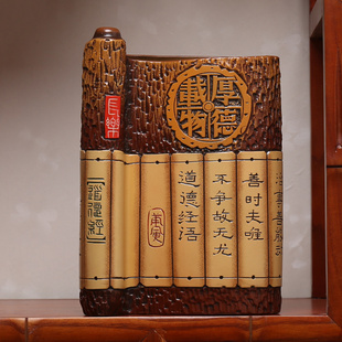 中式陶瓷中国元素礼物，玄关隔断博古架老板，办公室摆件小装饰品励志