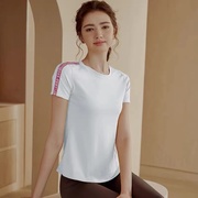 简单速干T恤女运动夏季健身衣修身短袖跑步健身服瑜伽服半袖上衣