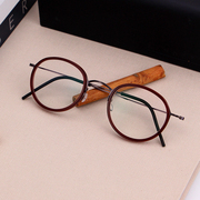 Lindberg林德伯格眼镜框男复古圆框5805超轻钛架配镜近视眼镜架女