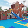 儿童户外大型木质组合滑梯小区木制游乐设备公园玩具爬网钻洞定制