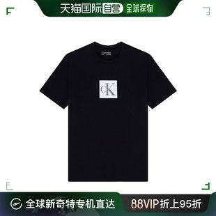 香港直邮calvinklein凯文克莱，男士短袖t恤黑色休闲时尚40ic811