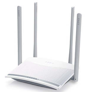 fast迅捷fw325r4天线300m无线路由器，wifi家用穿墙信号放大四，天线百兆端口网线办公小户型千兆
