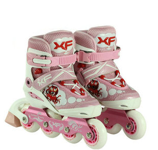 雄风A3 溜冰鞋儿童套装 轮滑鞋 旱冰鞋 921可调 儿童全套装