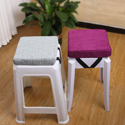 方凳塑料凳坐垫正方形，服装厂椅垫儿童加高厚海绵软垫透气屁垫凳垫