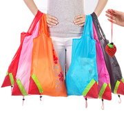 创意旅行便携大号超市购物袋环保可折叠收纳袋可爱草莓袋手提袋子
