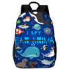 海洋动物世界小学生书包 1-2-3-4-5-6年级海底生物海豚儿童背包