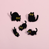 黑色猫咪胸针卡通动物金属，徽章衣服包包，装饰品别针配饰小饰品胸章