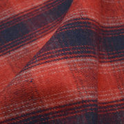 羊毛麦呢格r子面料710克橘红，深蓝麦尔登布料冬季大衣，外套时装款