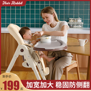 宝宝餐椅婴儿家用儿童多功能吃饭餐桌，椅子可折叠坐躺安全防摔座椅