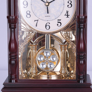 创意欧式音乐座钟轻奢客厅，装饰复古钟表，高端老式桌面整点报时时钟