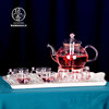 家用耐高温玻璃茶具套装花茶壶，泡红茶器蜡烛，加热茶杯英式下午茶壶