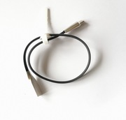 锌合金 type C USB数据线 30cm 0.3米短柔软扁线 3A 带充电指示灯