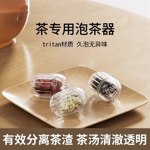 茶漏茶滤tritan材质耐高温茶叶，过滤器家用泡茶神器花茶球茶仓茶隔