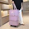 带的旅行包旅游收纳袋可折叠行李箱，女轻便大容量拉杆，行李包手提(包手提)