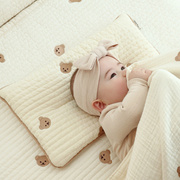 韩国ins婴儿枕头可爱卡通纯棉四季宝宝枕芯透气吸汗幼儿园午睡枕