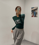 cmykorea韩国东大门女装，字母印染简约款时尚，个性韩范t恤