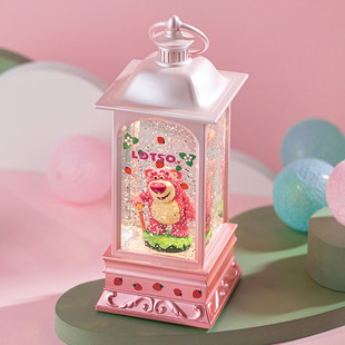 迪士尼草莓熊水晶球音乐八音盒女孩儿童生日礼物女童小孩公主玩具