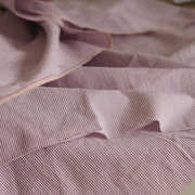 香芋紫条纹春夏布料，手工服装衬衣连衣裙，汉服床品色织亲肤纯棉布