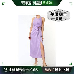greylinfiona紫罗兰色缎面“o”形环中长连衣裙，-紫罗兰色美