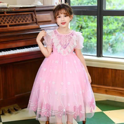 女童公主裙2024春秋，款宝宝裙子儿童装，夏季薄款女孩洋气连衣裙