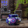 陶瓷茶叶罐密封罐小号迷你中式珐琅彩便携存储罐景德镇龙年好礼物