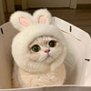 宠物兔子头套猫咪狗狗，网红兔兔帽可装扮兔，耳朵帽子拍照饰品