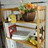 楠竹书架 加固加厚平板书柜 创意 现代实木 置物架 儿童小书架子