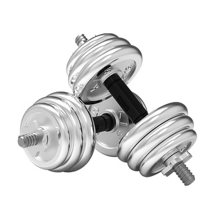 铸铁电镀哑铃男士练臂肌健身家用20公斤50kg30哑铃可调节重量