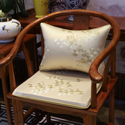 定制中式红木实木椅子坐垫圈椅太师椅餐椅家具家用薄款防滑夏座垫
