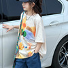 15岁4儿童夏装韩版女童宽松短袖T恤2024潮牌小女孩卡通半袖衫