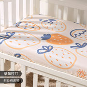 直供婴儿床床笠宝宝婴儿床单儿童卡通床罩1.2m防滑1.5米薄床垫套