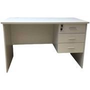 1.2米桌子灰白色职员办公桌带抽屉锁书桌单人写字桌电脑桌台式桌