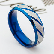买一送一潮男钛钢戒指单身学生戒指，韩版霸气潮人个性指环复古戒指