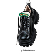 gcda2023美式复古厚底马丁鞋女真皮，大头小皮鞋增高松糕单鞋