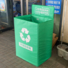 菜鸟驿站快递绿色回收箱包装废弃物邮政快件纸盒垃圾循环分类箱子