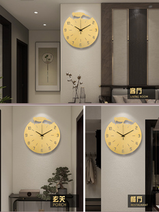 纯铜挂钟时尚大气家用客厅，艺术时钟现代简约个性，创意挂墙全铜钟表