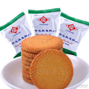 上海三牛饼干特色鲜葱酥香葱，味整箱散装零食办公室休闲食品