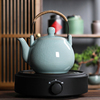 青瓷围炉煮茶壶单壶龙泉冰裂陶瓷加热烧水泡茶养生提梁壶功夫茶具