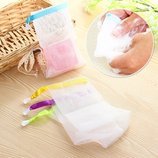 韩式手工皂洗面奶起泡网 双层可挂打泡网起泡沫袋深层洁面发泡网