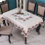 茶几桌布长方形蕾丝布料套罩高端客厅台布美式茶几布新中式餐桌布