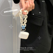苹果魔音beatsstudiobus蓝牙耳机保护套，2奶白pro链条透明软壳女