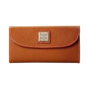 dooney&bourke女士包袋流行时尚，棕色长方形大钞夹手拿包钱包卡包