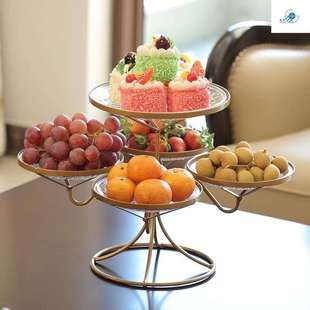 欧式水果盘现代客厅家用多层水果篮创意时尚干果点心盘茶几糖果盘