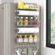 304不锈钢冰箱置物架侧面挂架，多层厨房用品侧壁家用多功能收纳架