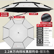 钓鱼2伞.2/2.4米向具防雨折叠E鱼伞垂钓伞遮阳伞渔万伞钓伞l