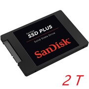 sandisk闪迪固态硬盘2t2tb加强版ssdplus2.5吋，sata读速545mbs